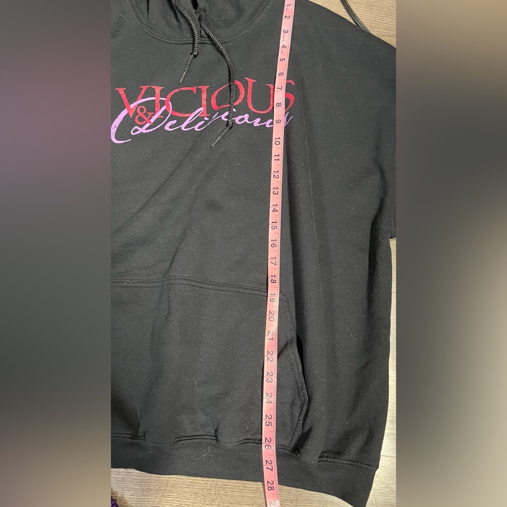 Grunt Style Black Hoodie with White Print - Picture 5 of 5
